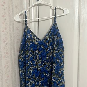 SHEIN TANK BLUE FLORAL DRESS